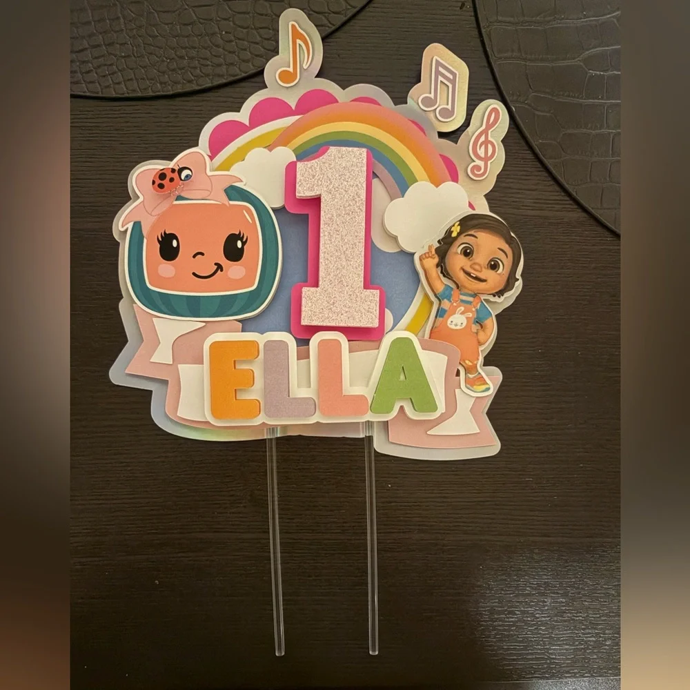 Ella’s 1st Birthday Cake Topper